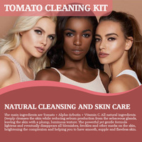 Coffret de Soins Coréens de Luxe les Plus Vendus, Cosmétiques Éclaircissants et Anti-Âge à la Vitamine C, Tomate et Arbutine, pour Peaux Noires