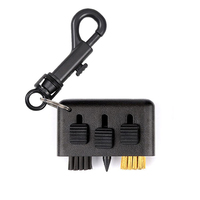 Brosse de golf en plastique rétractable 3 en 1 de luxe pour le sport Nettoyant pour club de golf Vente en gros pour putter et fers Clubs de golf Matériau en acier