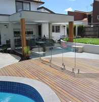 Garde-corps contemporains pour terrasse sur toit, garde-corps en plexiglas pour terrasse, garde-corps en verre pour balcon extérieur