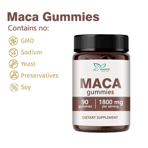 Nhãn Hiệu Riêng Thảo Dược Bổ Sung Người Đàn Ông Maca Nhân Sâm Pil Năng Lượng Tăng Hỗ Trợ Tập Luyện Hiệu Suất Maca Gummies - Product Image 6