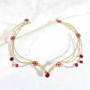 H0017 özel renk kafa adet bale Tiara saç aksesuarları