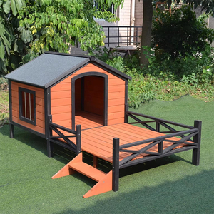 Casa para Perros de Madera Ecológica, Resistente al Viento y al Agua, para Razas Grandes/Medianas, Uso en Exteriores para Todas las Estaciones, Venta Directa de Fábrica - Product Image 2