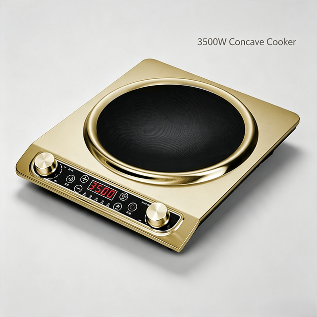 3500W Concave Induction Cooker Electric Stove Household Wok Cooker for Hot Pot & Stir Frying Kitchen Appliance