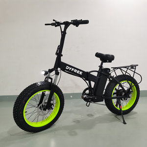 Ebike 20 pouces grandes roues gros pneus amortisseurs avant et arrière pliant électrique motoneige VTT - Product Image 6