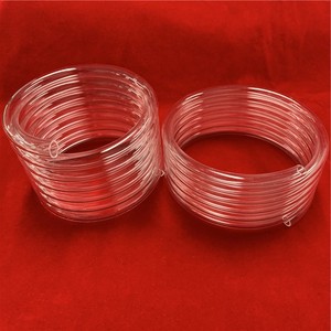 Tubo <span class=keywords><strong>de</strong></span> Cuarzo en Espiral, Tubería <span class=keywords><strong>de</strong></span> Sílice Fundida Resistente a Altas Temperaturas, para Calefacción, Alta Pureza, Tamaño Personalizado - Product Image 1