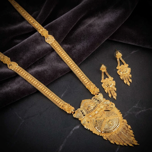 Wholesale 14K 18K 24K Micron Gold Filled Fashion Jewelry, Traditional Design Long Necklaces Set, Forming Long <b>Bridal</b> Jewelry Set - Product Image 6