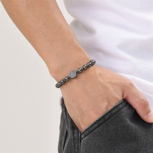 Wholesale <b>Adjustable</b> <b>Bracelet</b> Black Beaded Chain Life Tree Braid <b>Bracelets</b> for Men - Product Image 5