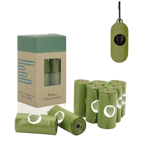 Sacs à déjections canines de haute qualité parfumés en PBAT PLA à base d'amidon de maïs, distributeur de sacs à déchets en boîte - Product Image 3