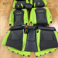 Nouvelles housses de siège de voiture en cuir véritable personnalisées de luxe CYF pour Urus, ensemble complet, broderie matelassée en nid d'abeille