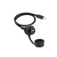 Connecteur USB Type-A étanche des deux côtés, mâle-mâle, surmoulé, droit, 0,5 m, 1 m, 2 m