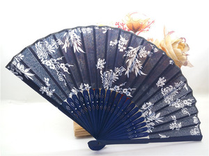 Custom Hand Fan Portable Bamboo Folding Fan 33cm Party Style with Carved & Painted Decoration for Home Business & Souvenir Gift - Product Image 2