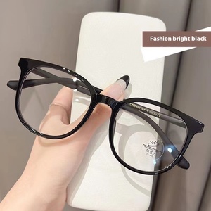 Gafas graduadas unisex antiluz azul, monturas planas ultraligeras, lentes de PC azules de estilo popular para mujer, posición de lente Lisa para Miopía - Product Image 3