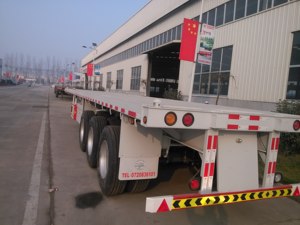 Nuevo Remolque de Plataforma Plana de Acero de 3 Ejes Personalizable Directo de Fábrica para Transporte de Contenedores de 40 pies con Suspensión Mecánica - Product Image 5