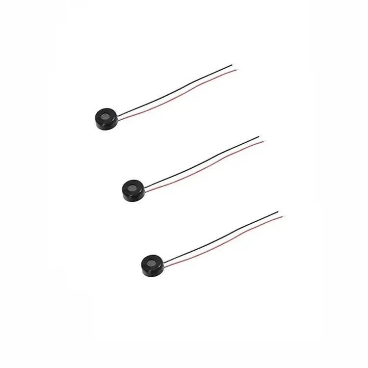 Mikrofon, 7mm, kondensor elektronik, CMEJ-0733-42-L050 CMEJ-0733, CMEJ-4618 50mm, 2 Vdc, sensitivitas 42 dB