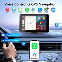 Moniteur Carplay sans fil 7 "IPS IOS Carplay et Android Auto/Navigation GPS/Commande vocale/Lien miroir, Bluetooth/Enregistreur vidéo