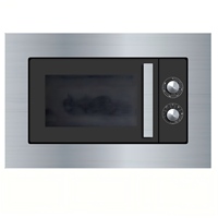 Four à micro-ondes encastrable 20L 700W avec grill combiné, acier inoxydable intégré, 5 niveaux de puissance, minuterie pour la cuisine à domicile MMG50K-2