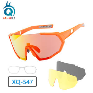 Lunettes de soleil polarisées Xq-Hz XQ-547 pour le cyclisme, lunettes de sport coupe-vent, verres interchangeables, design tendance - Product Image 5