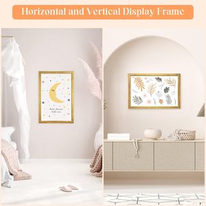 <span class=keywords><strong>Cadre</strong></span> <span class=keywords><strong>photo</strong></span> vintage en bois doré 12x18 avec <span class=keywords><strong>plexiglas</strong></span> incassable pour l'affichage mural des œuvres d'art - Product Image 4