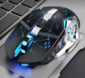 Sounis-ratón inalámbrico recargable para jugadores, dispositivo ergonómico de 2,4 ghz para ordenador - Product Image 4