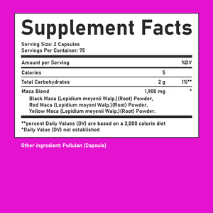 Cápsulas de Raíz de Maca que Ayudan al Equilibrio Hormonal, Sin Polvo de Raíz de Maca, Cápsulas Dietéticas de Raíz de Maca de Origen Vegetal para la Vitalidad y el Estado de Ánimo - Product Image 6