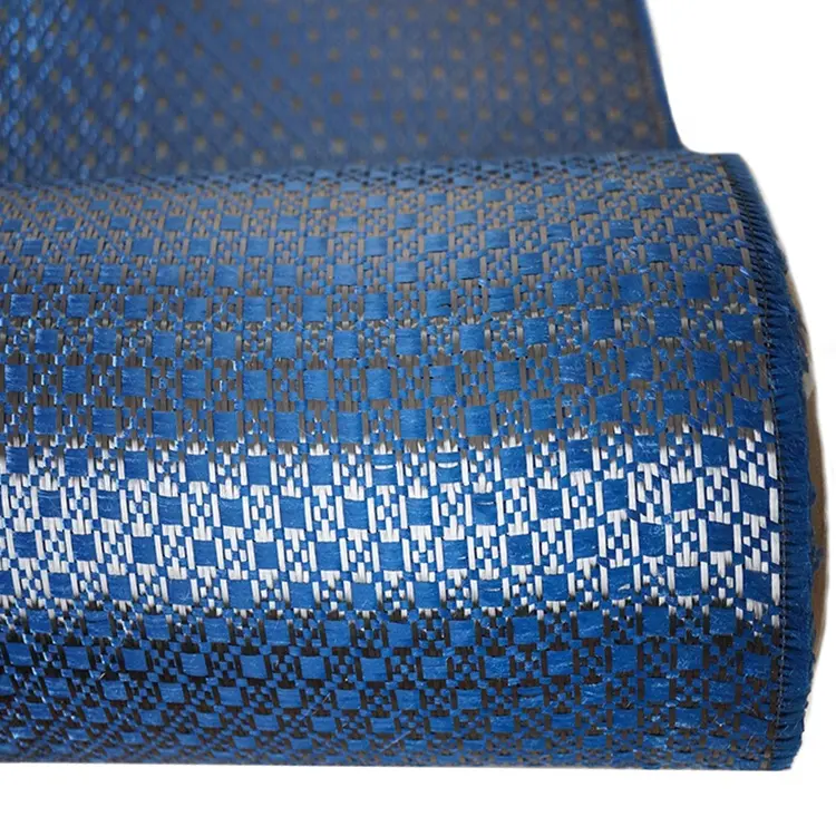 Tessuto in fibra di aramide di carbonio jacquard blu tessuto in fibra di tessuto ibrido