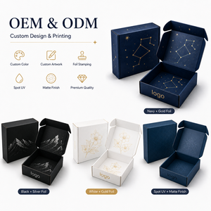 High-End Corrugated Board Laminate Mailer Boxes Gold Foil Hot Stamping <b>Foldable</b> Shipping Boxes Custom Logo Luxury Packaging <b>Box</b> - Product Image 3