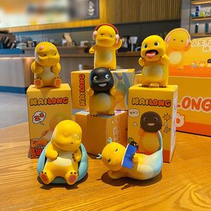 Nailong Figure di Figure di giocattoli alla moda statue ogni giorno Slacking-Off serie Blind Box decorazioni auto e decorazioni Desktop bambole di peluche - Product Image 3