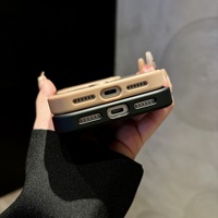 Étui de téléphone invisible rotatif magnétique en fibre de carbone pour iPhone 17 Pro Max, coque antichoc en PC+TPU pour iPhone 17