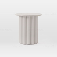 Table basse en bois pour salon, table basse design, table d'appoint ronde