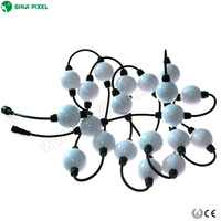 Guirlande lumineuse de Noël RGB pleine couleur 24V, indice de protection IP66, boule de pixels 3D à 360 degrés, module de pixels LED de 50 mm pour hôtel