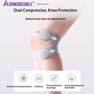 Genouillères de randonnée pour femmes et hommes - Protection professionnelle des articulations du genou, sangle rotulienne pour l'alpinisme, en polyester - Product Image 4