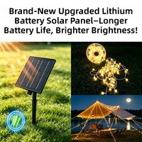 Tali Lampu Berubah Warna Tanpa Batas Tiga Warna 19 Mode Kontrol Jarak Jauh Tenaga Surya IP44 Tahan Air Dekorasi Natal