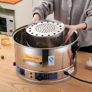 Промышленный Электрический отпариватель Yolecen из нержавеющей стали, многослойный с таймером большой емкости для отпаривания булочек, рыбы, оптом - Product Image 2