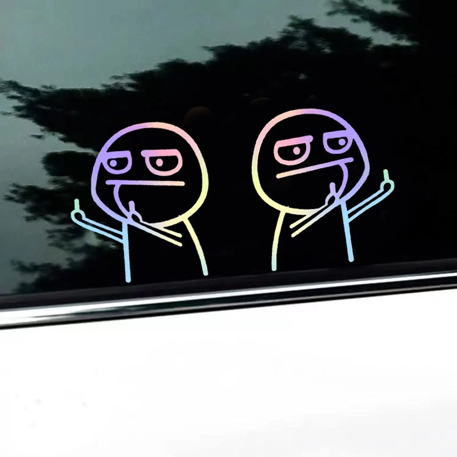 Bán Buôn Xe Nhãn Dán Nhà Máy Vinyl Đầy Màu Sắc PVC Decal Ngoài Trời Tùy Chỉnh Decals Cho Cửa Sổ Xe Bumper Xe Nhãn Dán