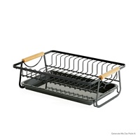 Égouttoir de comptoir en métal sur pied pour vaisselle et bols, étagère de rangement multifonctionnelle pour cuisine