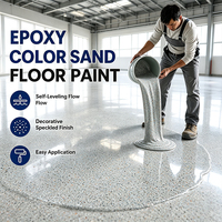 Résine époxy bicomposante économique pour revêtement de sol, sans solvant, haute brillance, peinture pour béton, vente en gros, fabricant OEM