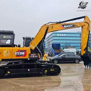 Excavadora de cadenas Sany235H usada, 23 toneladas, cucharón de 1.3m³, marca china original, excavadora grande para construcción, pocas horas, buen estado. - Product Image 3