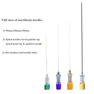 Aguja espinal atraumática con punta de lápiz y introductor para procedimientos de punción lumbar veterinaria - Product Image 2