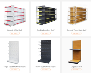 Prateleiras de Metal de Alta Qualidade para Supermercados, Suporte de Exibição de Armazenamento, Prateleiras Leves para Lojas de Varejo - Product Image 6