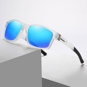 New Trendy <b>Square</b> Polarized Anti-UV OEM Brand Driving Fishing Wear Outdoor Sport Sunglasses Custom Logo Unisex Fashion Running - Product Image 1