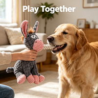 Jouet à mâcher pour chien en corde, couineur, en polyester écologique, pour entraînement et nettoyage des dents, OEM ODM, marque privée