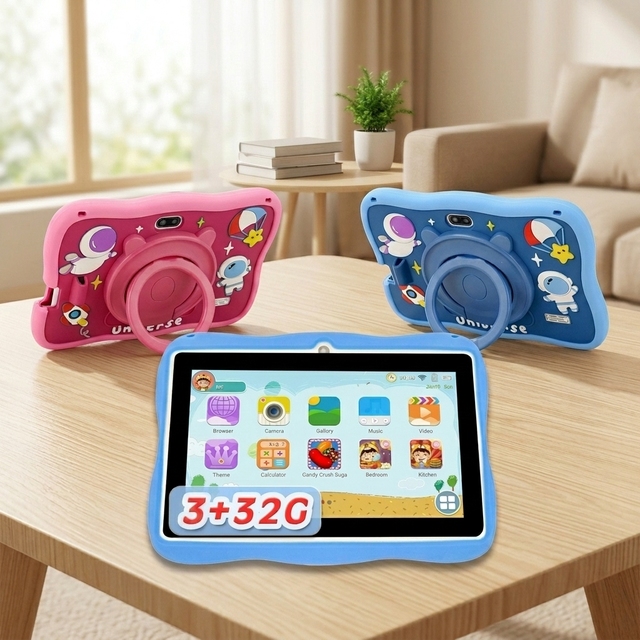 Manufacturer Factory Custom Branding Android 16 7 Inch Dual Camera WiFi Parental Control Android Kids Tablet