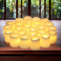 Bougies LED électroniques sans flamme à piles, effet vacillant, pour décoration intérieure, mariage, lumière décorative, motif pilier