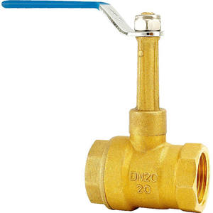 Válvula de Bola de Latón de Cuello Alto para Aire Acondicionado, Rosca Interna Doble de 4-6 Puntos, Cuello Alto DN25, Interruptor de Diámetro Igual para Agua - Product Image 1