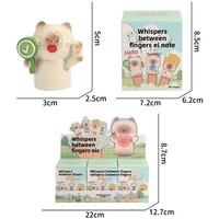 Figurine mystère en boîte surprise, chat miniature, marionnette à doigt, jouet en résine, petite figurine mignonne, ornement de bureau, cadeau, vente en gros, personnalisable