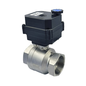 วาล์วบอล Flomarvel Fh-b Ip67 รุ่น Fh-b ขนาด 15nm Dn15 1/2 นิ้ว พร้อมตัวบ่งชี้การทำงานแบบแมนนวล วัสดุ SS304 และ UPVC มาตรฐาน CE และ RoHS แรงดันไฟฟ้า 24v 120v 220v ขนาด Dn32 - Product Image 3