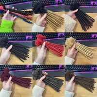 Extensions de dreadlocks en cheveux humains en gros, 100 % faites à la main, extensions de locs afro crépues en cheveux humains