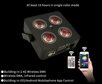 10pcx1case 4x18w 6 in1 rgbwa + uv sans fil DMX LED Uplight alimenté par batterie LED scène lavage DJ lumières