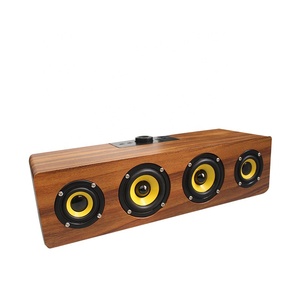Caja Para Altavos De Madera Estilo Retro De Madera, Altavoz Tooh Azul, Enceinte Bois, En Bois, A, B, B, A, B, B, A, B - Product Image 2