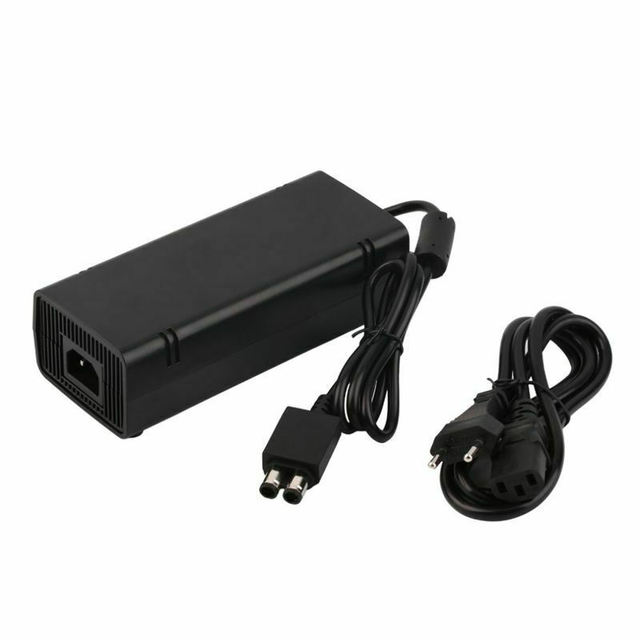 AC Power Adapter for Xbox 360 Slim  Replacement Power Brick US/EU/UK Plug Compatible